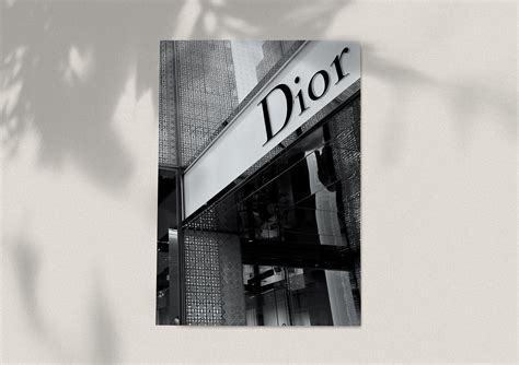 vintage dior poster|dior black and white poster.